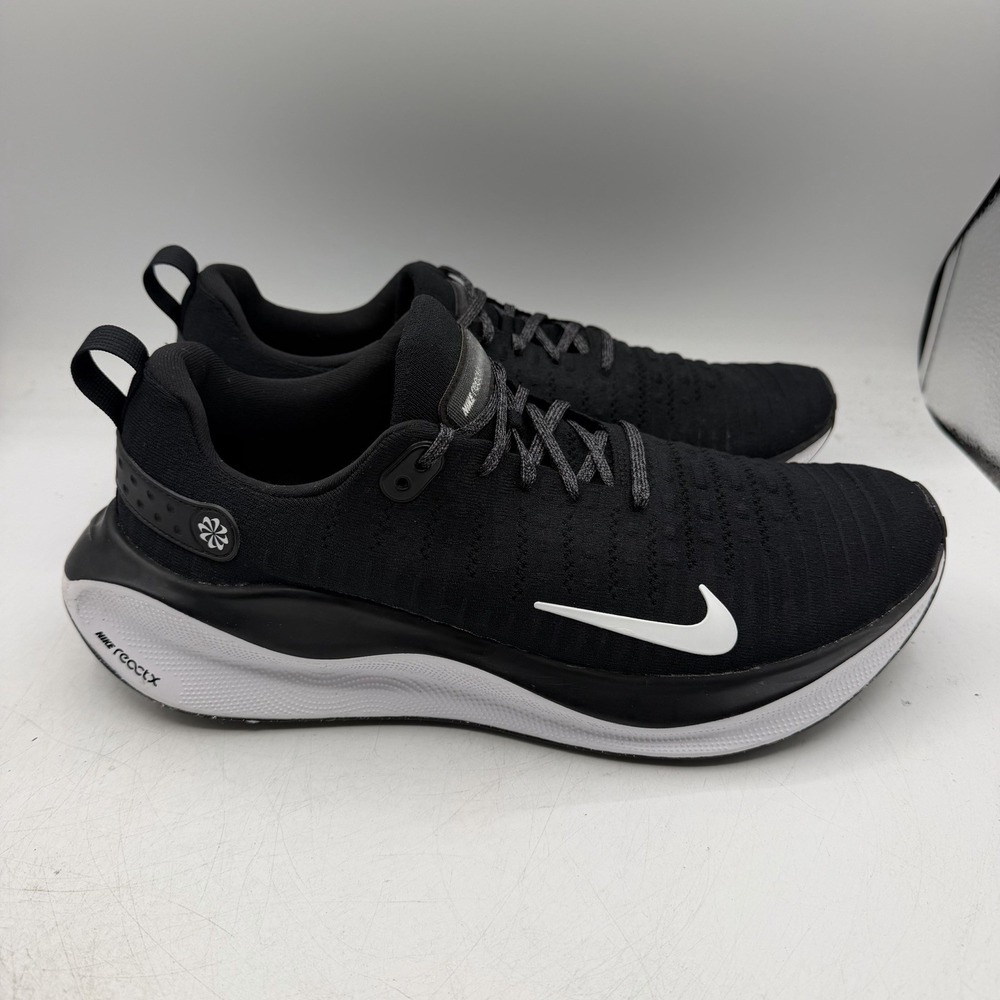 Nike ReactX Infinity Run 4 Running Shoes Mens 13 Black White Sneakers DR2665-001